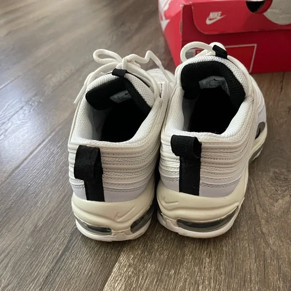 Nike Air Max 97 Summit White Black Sneakers Tennis Shoe 7 6.5 - Picture 4 of 10